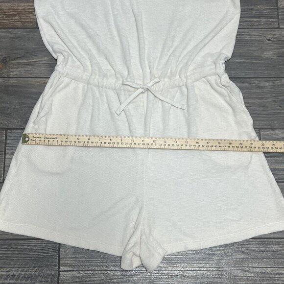 Old Navy Terry Shorts Romper Womens Large One Piece Romper Tank Drawstring Waist - Picture 8 of 13